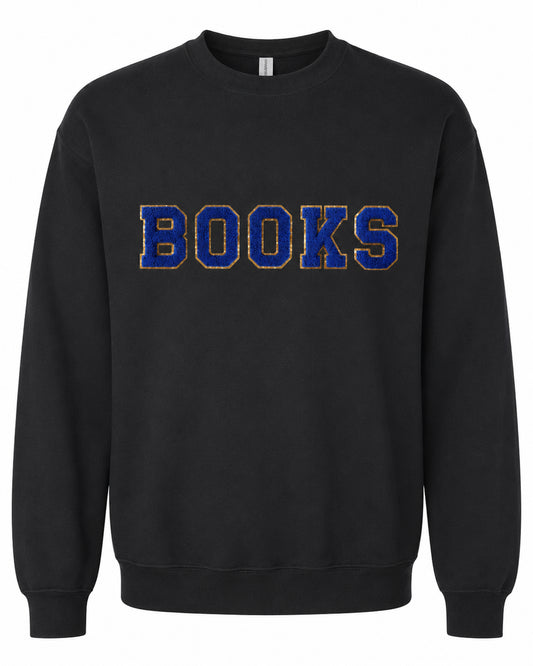 Chenille Crewneck Sweatshirt | Books
