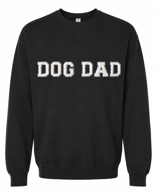 Chenille Crewneck Sweatshirt | Dog Dad