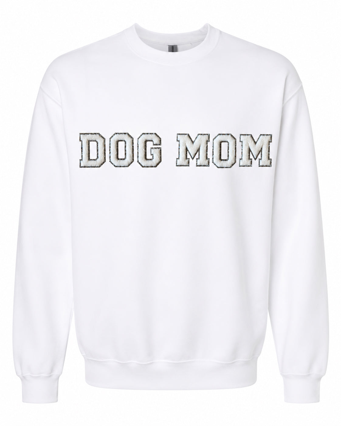 Chenille Crewneck Sweatshirt | Dog Mom