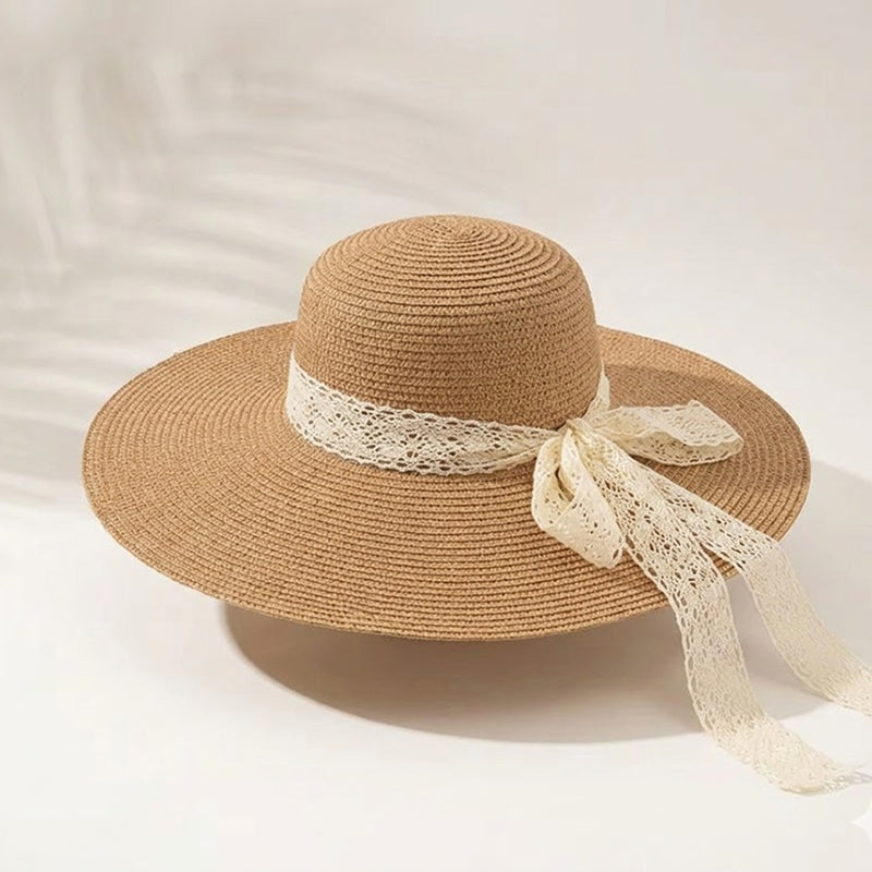Take It Outside Essentials Ribbon Straw Beach Hat