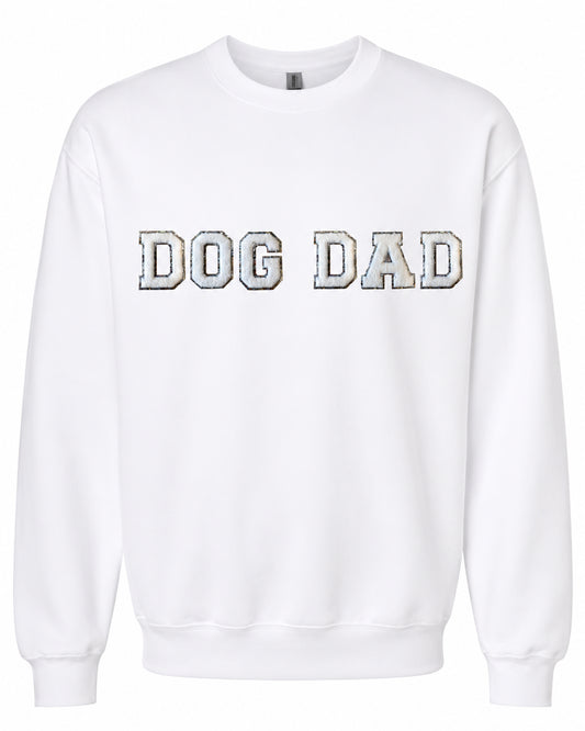 Chenille Crewneck Sweatshirt | Dog Dad