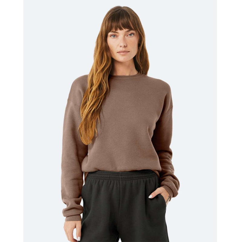 Ezeeteez Bella + Canvas Unisex Sponge Fleece Drop Shoulder Crewneck Sweatshirt