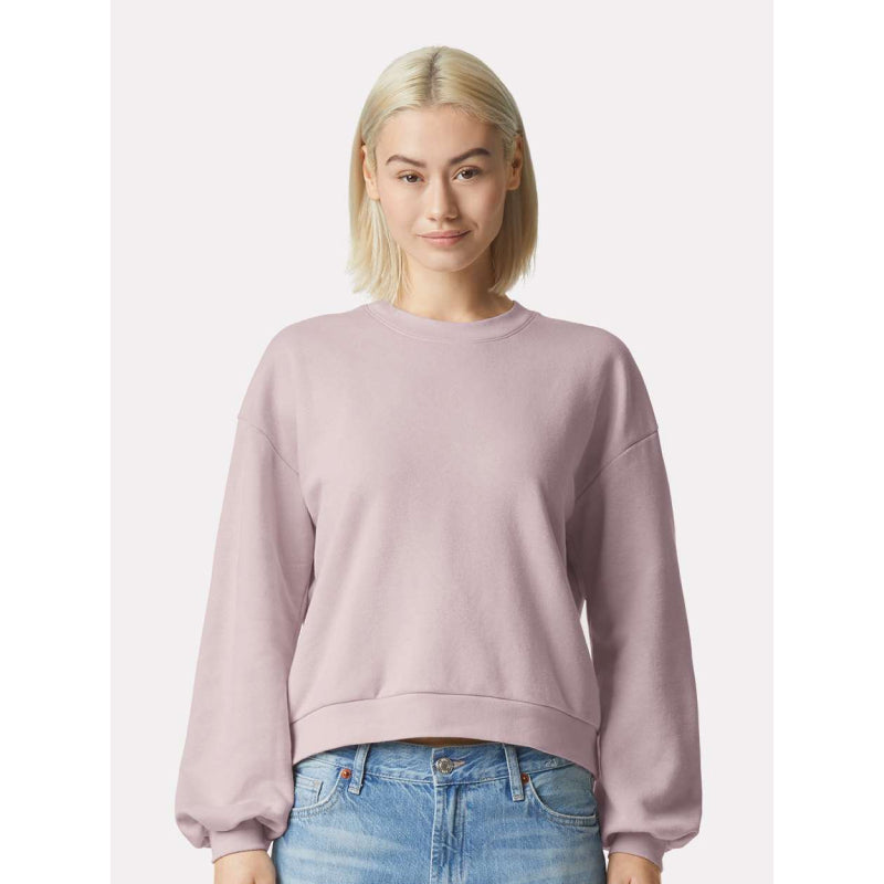 Ezeeteez American Apparel Women's ReFlex Fleece Crewneck Sweatshirt