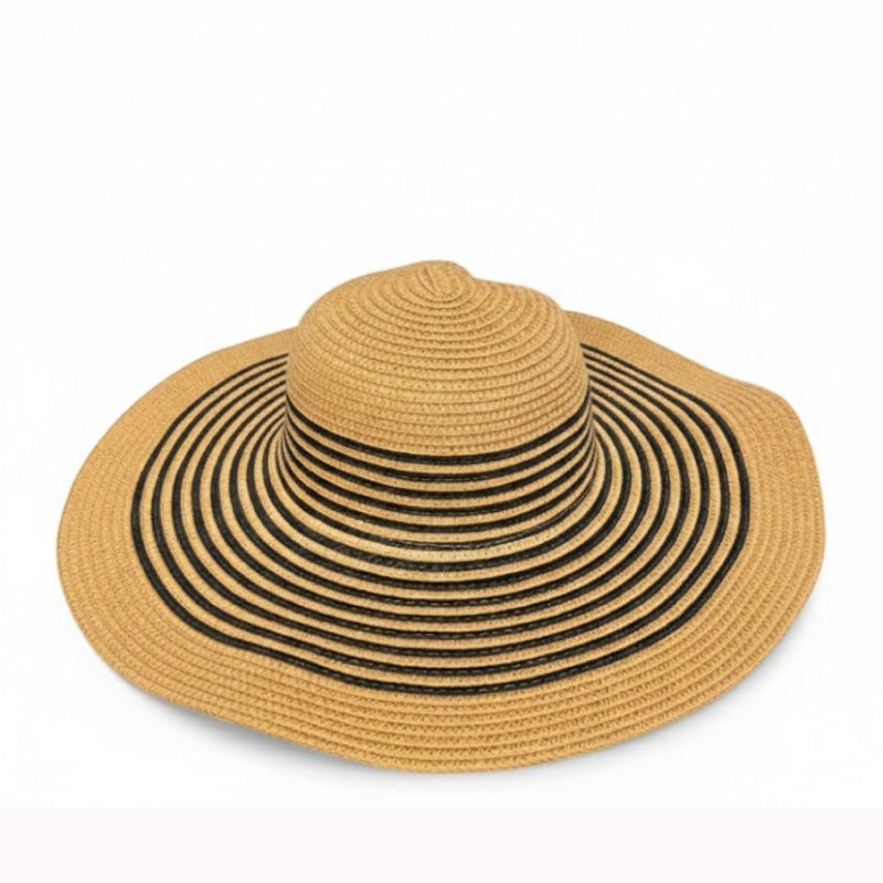 Take It Outside Essentials Striped Straw Beach Hat