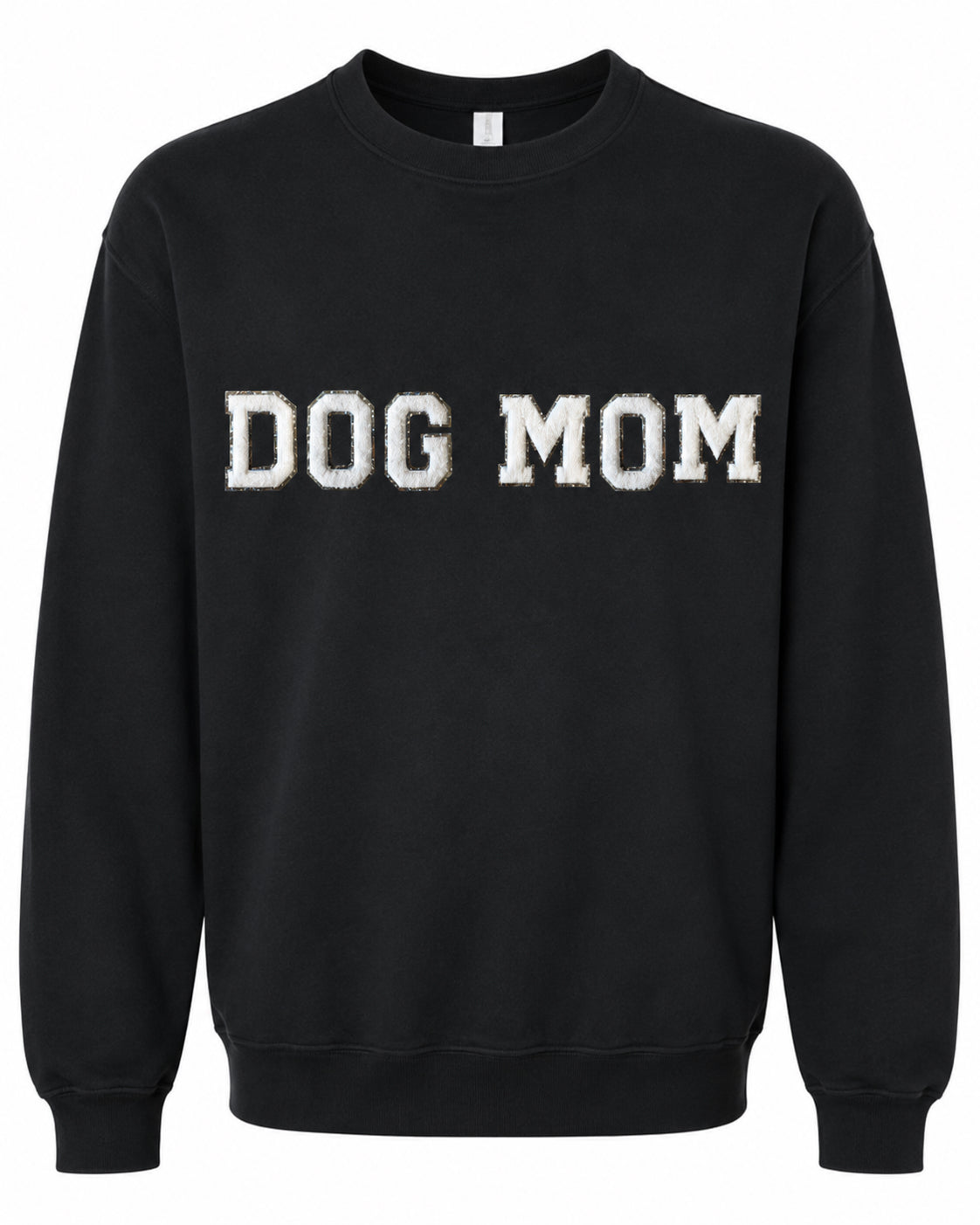 Chenille Crewneck Sweatshirt | Dog Mom