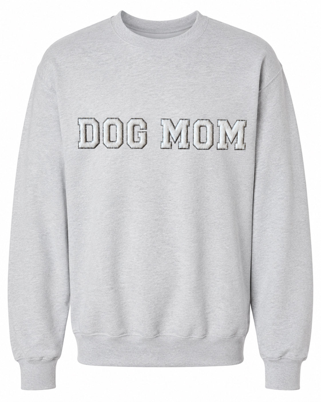 Chenille Crewneck Sweatshirt | Dog Mom