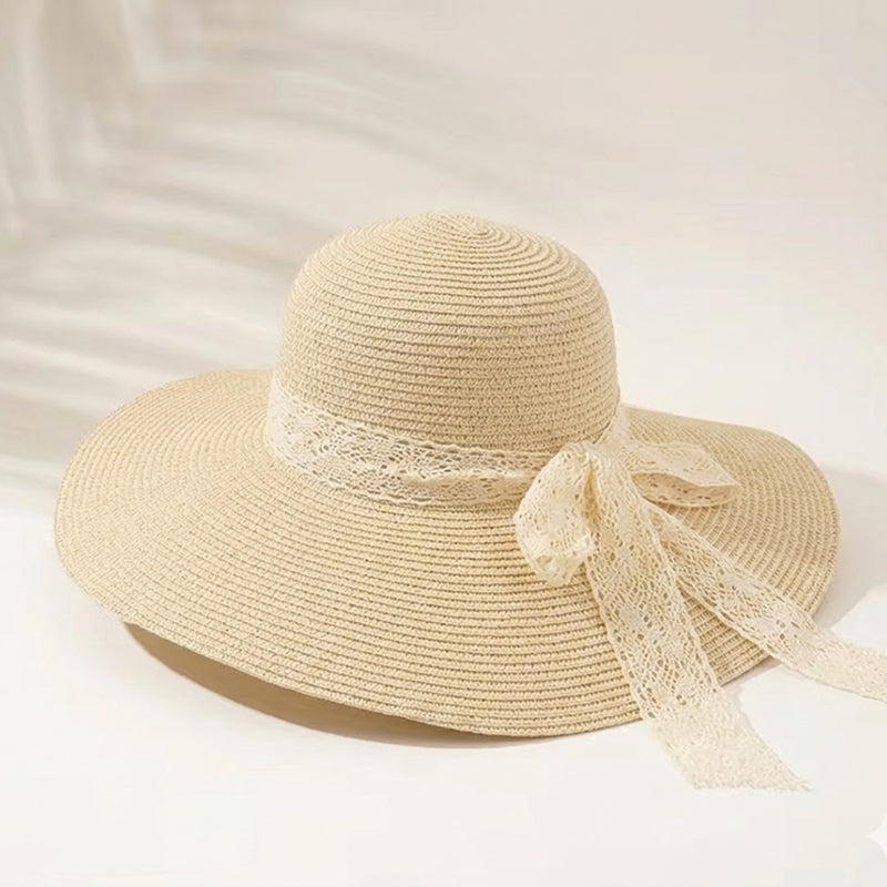 Take It Outside Essentials Ribbon Straw Beach Hat