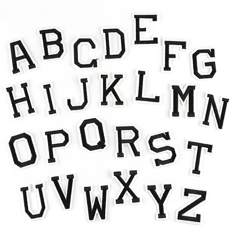 Ezeeteez Stitched Letters - White Trim