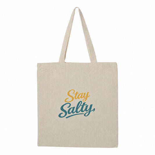 Coastal Market Canvas Tote Bag | Stay Salty