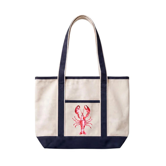 Coastal Lobster Canvas Tote Bag