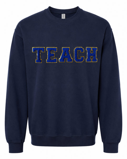 Chenille Crewneck Sweatshirt | Teach