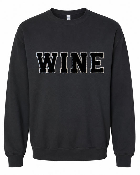 Chenille Crewneck Sweatshirt | Wine