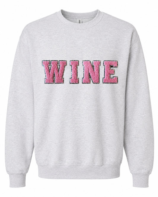 Chenille Crewneck Sweatshirt | Wine